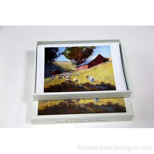 Top and bottom notecard set